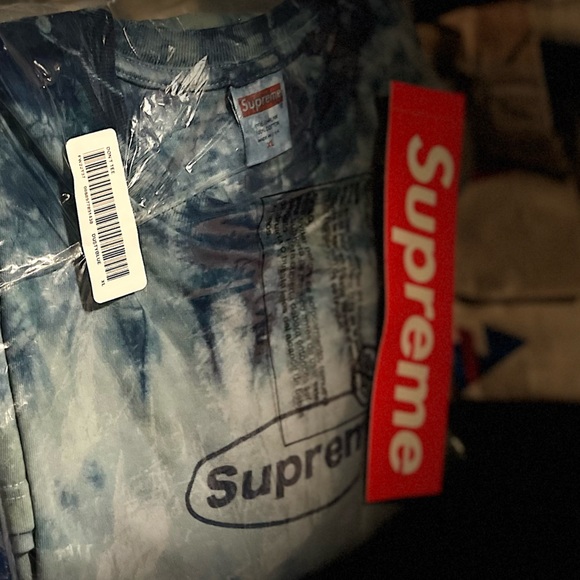 Supreme custom Tie-Dye warning tee - Picture 10 of 10